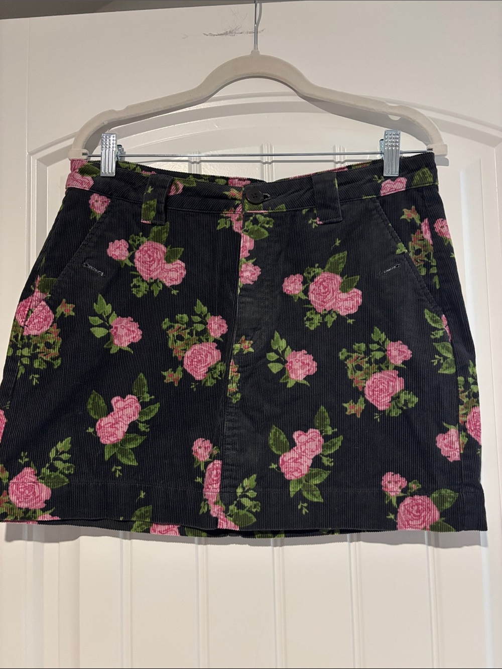 Wild Fable Floral Corduroy Mini Skirt